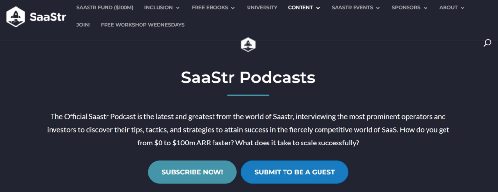 saastr podcast image