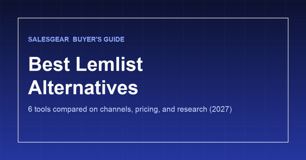 Best Lemlist alternatives compared for 2027