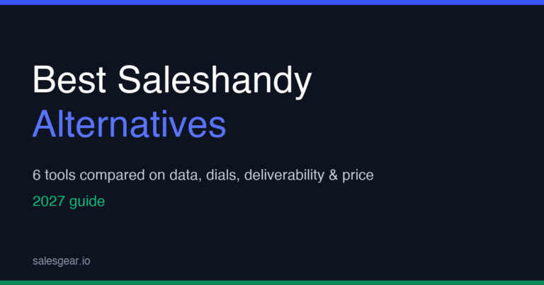 Best Saleshandy alternatives compared for 2027